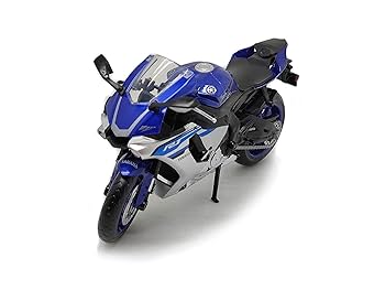 輸入雑貨　希少生産少　ヤマハYZF-R1モデル　フィギア付　アートパネル Diecast Motorcycle 1/12 2022 Yamaha YZF-R1 Blue Finished